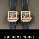 Hublot Big Bang Square Replica Watch Rose Gold Rubber Strap BBF 1:1 Super Clone