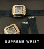Hublot Big Bang Square Replica Watch Rose Gold Rubber Strap BBF 1:1 Super Clone - Image 3