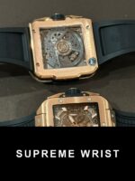 Hublot Big Bang Square Replica Watch Rose Gold Rubber Strap BBF 1:1 Super Clone - Image 4