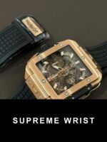 Hublot Big Bang Square Replica Watch Rose Gold Rubber Strap BBF 1:1 Super Clone - Image 5