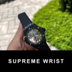 Hublot Big Bang Tourbillon Replica Watch Ceramic Black Rubber Strap JB Factory 1:1 Super Clone