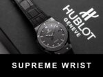 Hublot Classic Fusion Ceramic Carbon Dial Replica Watch Leather Strap GSF 1:1 Super Clone - Image 3