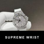 Hublot Classic Fusion Best Replica Watch White Full Moissanite Diamonds 1:1 Super Clone - Image 3