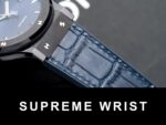 Hublot Classic Fusion Ceramic Blue Dial Replica Watch Leather Strap GS Factory 1:1 Super Clone - Image 5