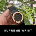Hublot Classic Fusion Ceramic Demi Gold Carbon Dial Replica Watch JJZ Factory 1:1 Super Clone