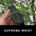 Hublot Classic Fusion Ceramic Replica Watch Black Leather Strap JJZ 1:1 Super Clone