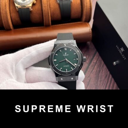 Hublot Classic Fusion Ceramic Replica Watch Green Dial JJZ 1:1 Super Clone