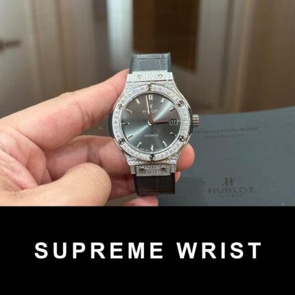 Hublot Classic Fusion Grey Dial With Diamond Bezel HB Factory 1:1 Super Clone