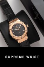 Hublot Classic Fusion King Gold Black Replica Watch JJF Factory 1:1 Super Clone - Image 2