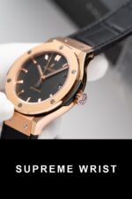 Hublot Classic Fusion King Gold Black Replica Watch JJF Factory 1:1 Super Clone - Image 4