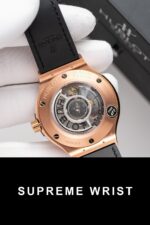 Hublot Classic Fusion King Gold Black Replica Watch JJF Factory 1:1 Super Clone - Image 7