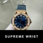 Hublot Classic Fusion King Gold Blue Replica Watch HB Factory 1:1 Super Clone