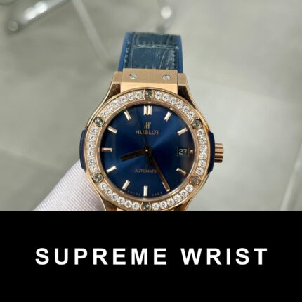 Hublot Classic Fusion King Gold Blue Replica Watch HB Factory 1:1 Super Clone