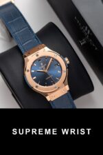 Hublot Classic Fusion King Gold Blue Replica Watch JJF Factory 1:1 Super Clone - Image 2