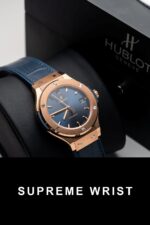 Hublot Classic Fusion King Gold Blue Replica Watch JJF Factory 1:1 Super Clone - Image 3