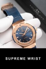 Hublot Classic Fusion King Gold Blue Replica Watch JJF Factory 1:1 Super Clone - Image 5
