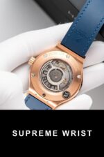 Hublot Classic Fusion King Gold Blue Replica Watch JJF Factory 1:1 Super Clone - Image 8