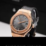 Hublot Classic Fusion King Gold Gray Dial Replica Watch JJF Factory 1:1 Super Clone