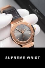 Hublot Classic Fusion King Gold Gray Dial Replica Watch JJF Factory 1:1 Super Clone - Image 3