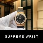 Hublot Classic Fusion King Gold Replica Watch Diamond Bezel HBF 1:1 Super Clone