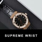 Hublot Classic Fusion King Gold Replica Watch Custom Moissanite Diamonds 1:1 Super Clone - Image 2