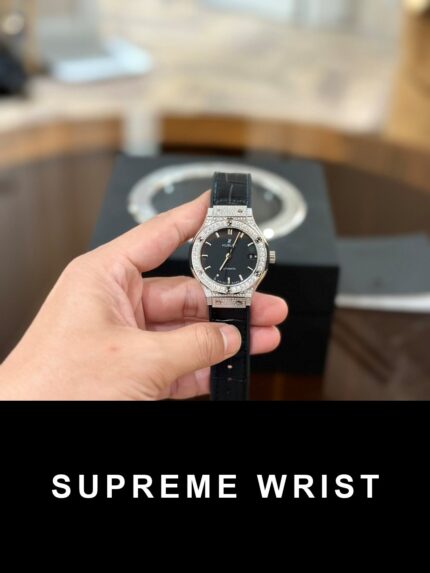 Hublot Classic Fusion Rep 1:1 With Diamond Bezel Black HB Factory 1:1 Super Clone
