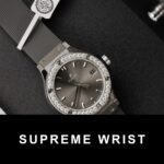 Hublot Classic Fusion Replica Watch Custom Moissanite Diamonds Gray 1:1 Super Clone - Image 3