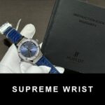 Hublot Classic Fusion Replica Watch Blue With Moissanite Diamond 1:1 Super Clone - Image 2