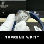 Hublot Classic Fusion Replica Watch Blue With Moissanite Diamond 1:1 Super Clone - Image 5