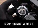 Hublot Classic Fusion Replica Watch Ceramic Carbon Dial Leather Strap GS Factory 1:1 Super Clone - Image 8