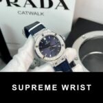 Hublot Classic Fusion Replica Watch Moissanite Diamond Blue 1:1 Super Clone