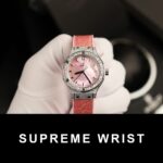 Hublot Classic Fusion Replica Watch Mother of Pearl Dial Moissanite Diamonds 1:1 Super Clone