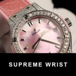 Hublot Classic Fusion Replica Watch Mother of Pearl Dial Moissanite Diamonds 1:1 Super Clone - Image 7