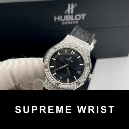 Hublot Classic Fusion Replica Watch Womens Black Dial HB Factory 1:1 Super Clone