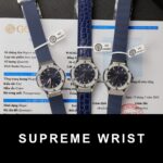 Hublot Classic Fusion Titanium Dial Blue Replica Watch Custom Moissanite Diamonds 1:1 Super Clone