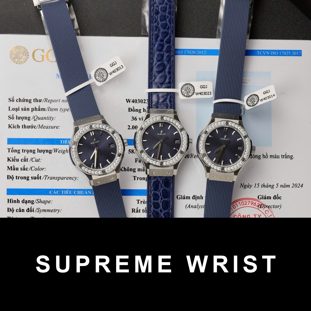 hublot-classic-fusion-titanium-dial-blue-replica-watch-1260.jpg Hublot Classic Fusion Titanium Dial Blue Replica Watch Custom Moissanite Diamonds 1:1 Super Clone - Image 1