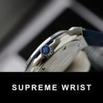 Hublot Classic Fusion Titanium Dial Blue Replica Watch Custom Moissanite Diamonds 1:1 Super Clone - Image 4