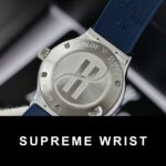 Hublot Classic Fusion Titanium Dial Blue Replica Watch Custom Moissanite Diamonds 1:1 Super Clone - Image 5