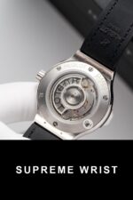 Hublot Classic Fusion Titanium Green Full Diamond Replica Watch 1:1 Super Clone - Image 5