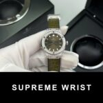 Hublot Classic Fusion Titanium Green Replica Watch Custom Moissanite Diamonds 1:1 Super Clone - Image 2