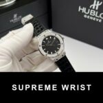 Hublot Classic Fusion Titanium Replica Watch Wacth Black Custom Moissanite Diamonds 1:1 Super Clone - Image 4