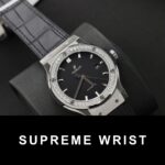 Hublot Classic Fusion Titanium Replica Watch Black Dial Custom Moissanite Diamonds 1:1 Super Clone - Image 3