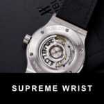 Hublot Classic Fusion Titanium Replica Watch Black Dial Custom Moissanite Diamonds 1:1 Super Clone - Image 7