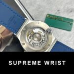 Hublot Classic Fusion Titanium Replica Watch Blue Leather Strap JJF 1:1 Super Clone - Image 6
