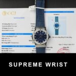 Hublot Classic Fusion Titanium Replica Watch Blue Dial Custom Moissanite Diamonds 1:1 Super Clone
