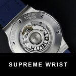 Hublot Classic Fusion Titanium Replica Watch Blue Dial Custom Moissanite Diamonds 1:1 Super Clone - Image 8