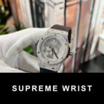 Hublot Classic Fusion With Moissanite Replica Watch Leather Strap 1:1 Super Clone - Image 2