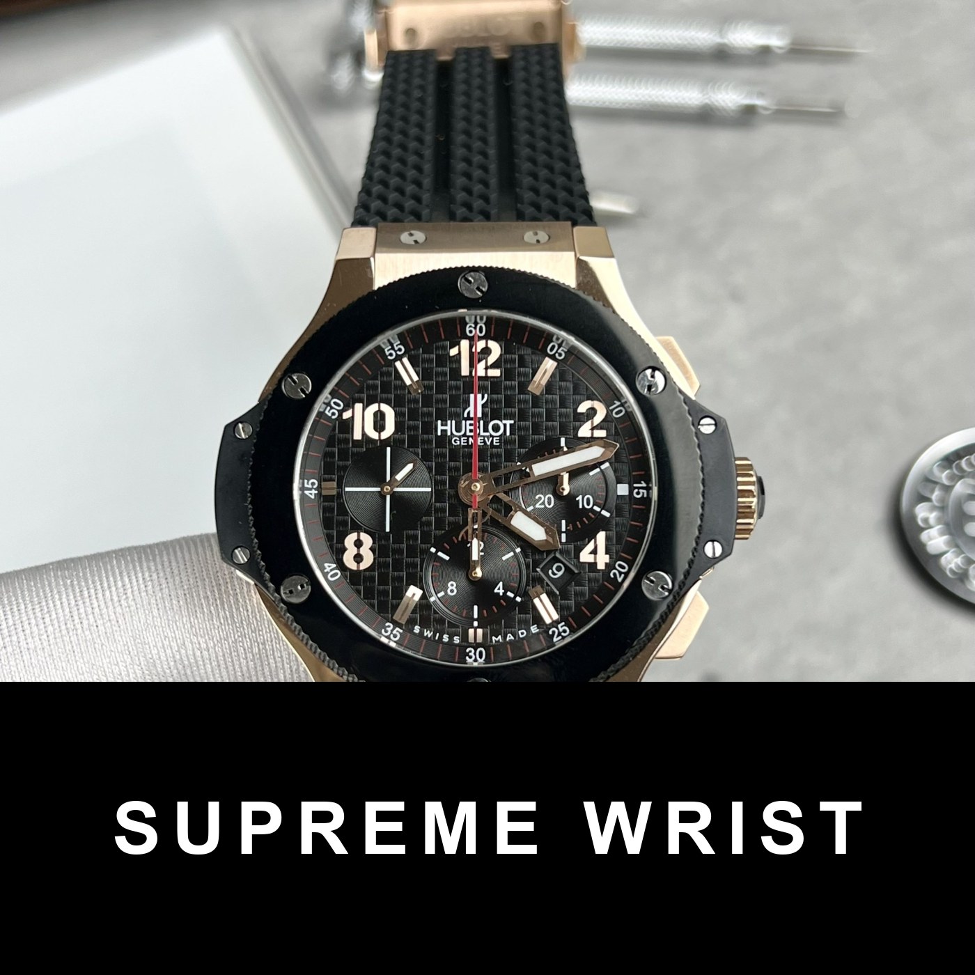 hublot-fake-watch-big-bang-king-gold-5447-scaled-1.jpg Hublot Replica Watch Big Bang King Gold Black Dial Rubber Strap 1:1 Super Clone - Image 1