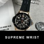 Hublot Replica Watch Big Bang King Gold Black Dial Rubber Strap 1:1 Super Clone - Image 2