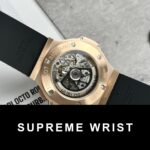 Hublot Replica Watch Big Bang King Gold Black Dial Rubber Strap 1:1 Super Clone - Image 5